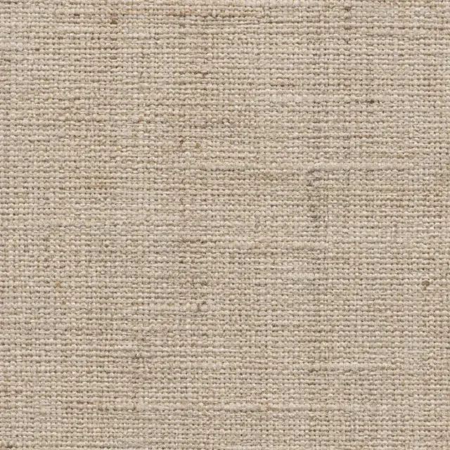 Close detail of natural flax linen upholstery weave