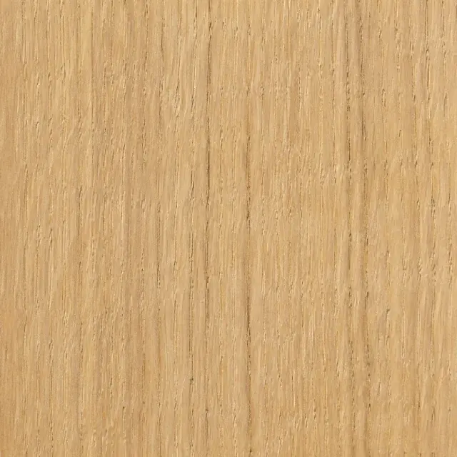 Close detail of natural oak grain with a matte furniture finish