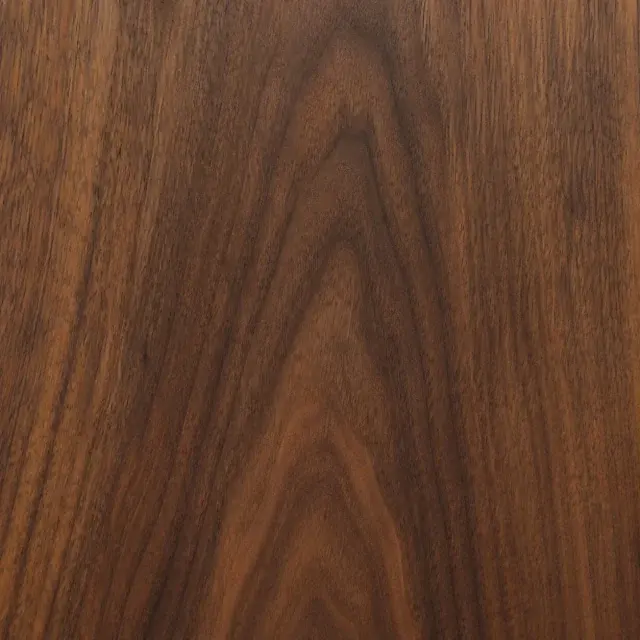 Close detail of rich walnut with flowing natural grain