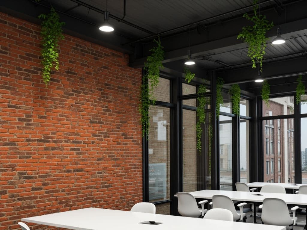 Brick slip feature walls