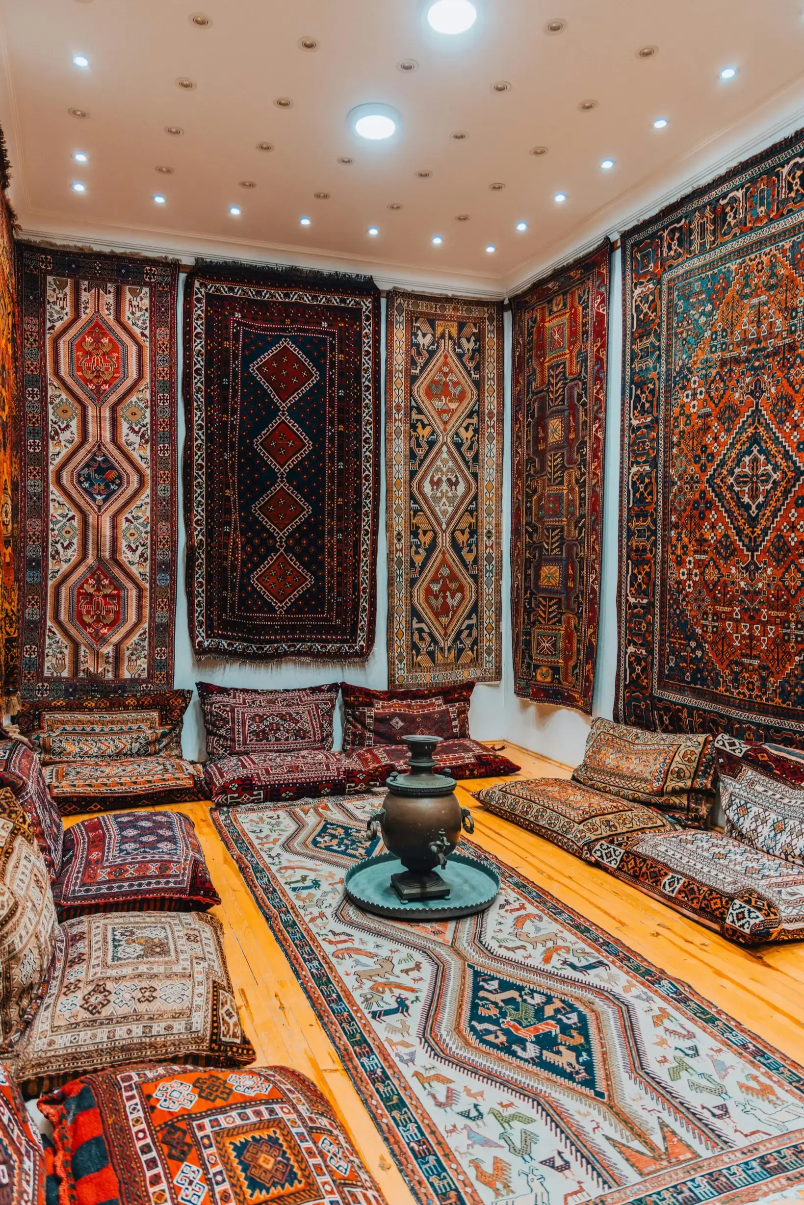 Hand-knotted and flat-weave rugs