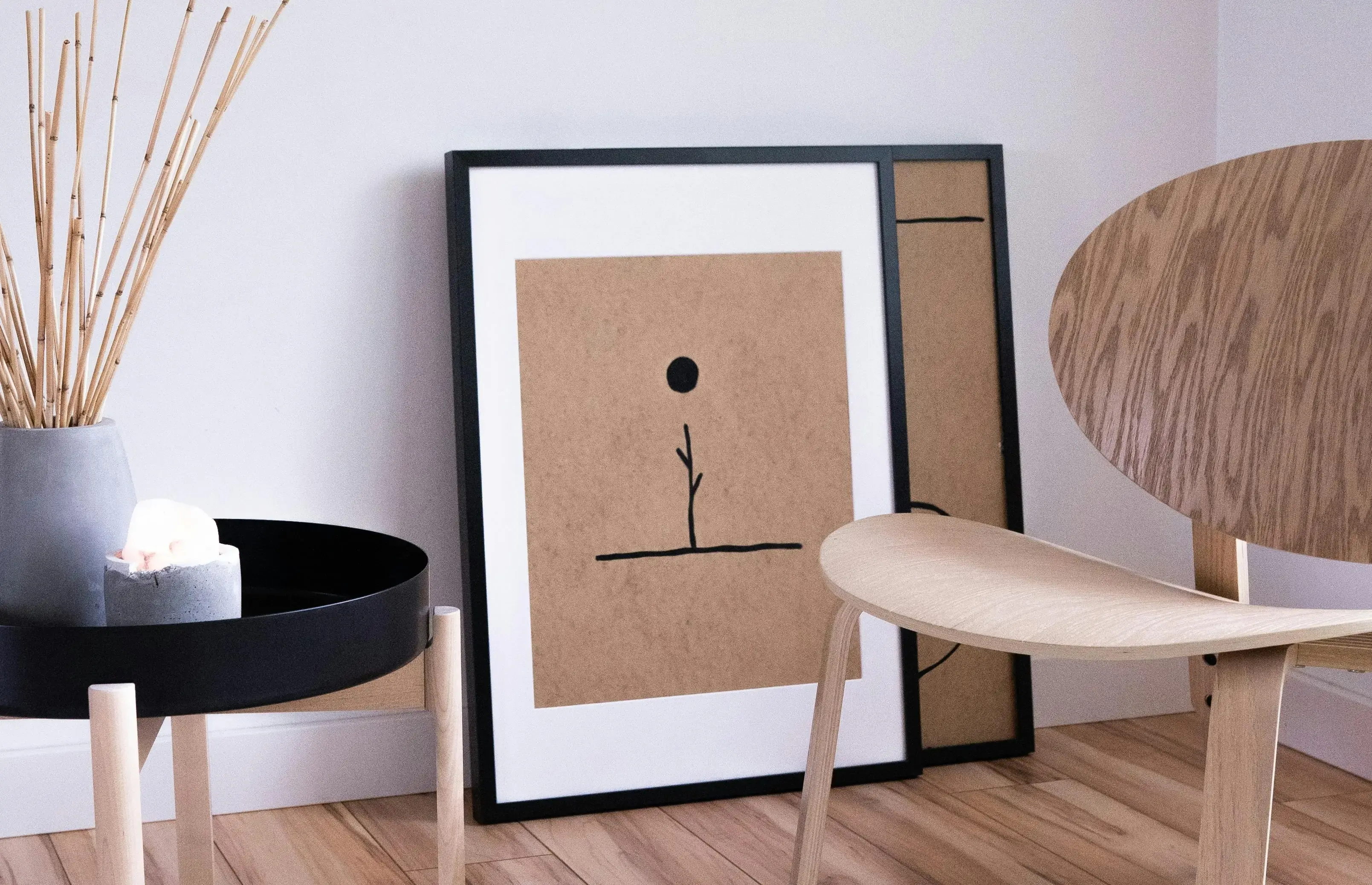 Natural wood tones