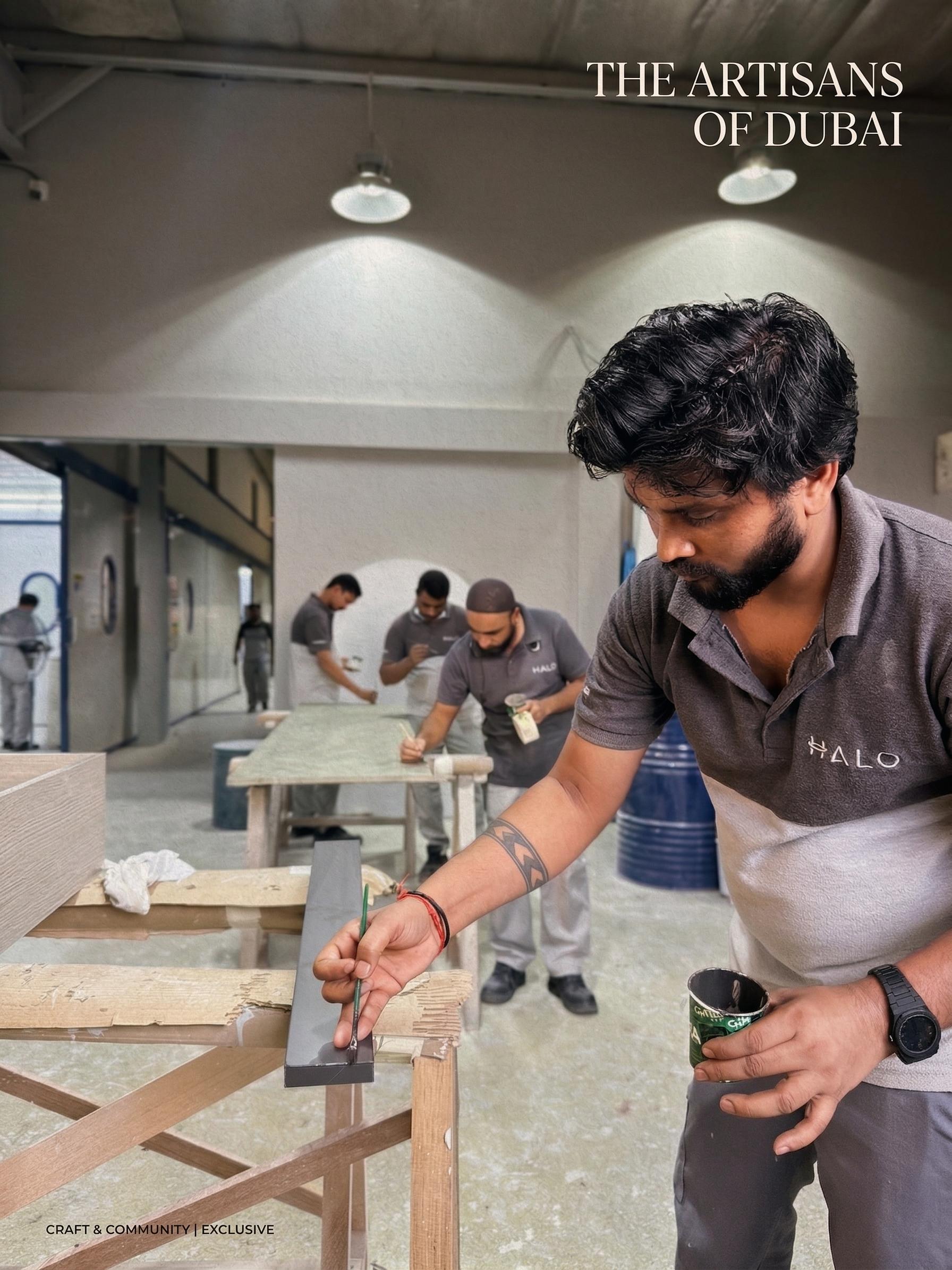 Fine detail joinery craftsmanship for bespoke luxury interiors in UAE