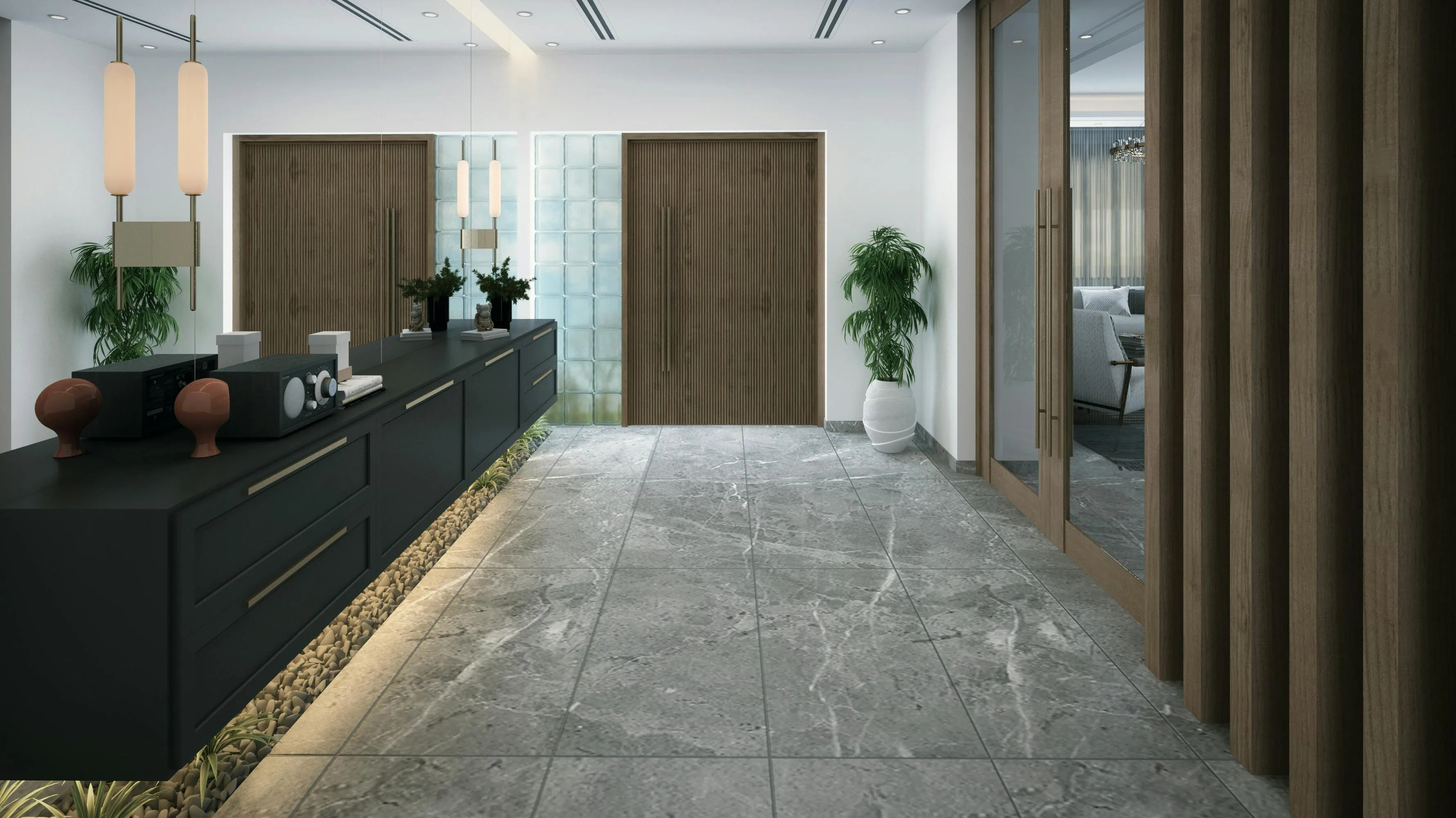Sophisticated blend of materials