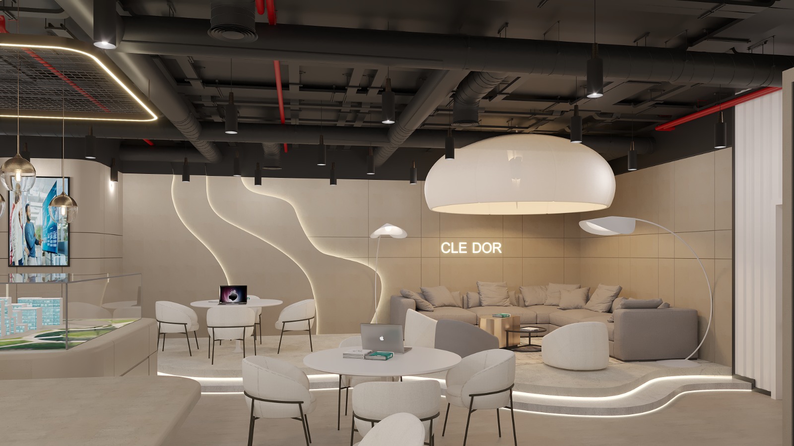 DIFC 3 — Commercial & Retail 3D render preview