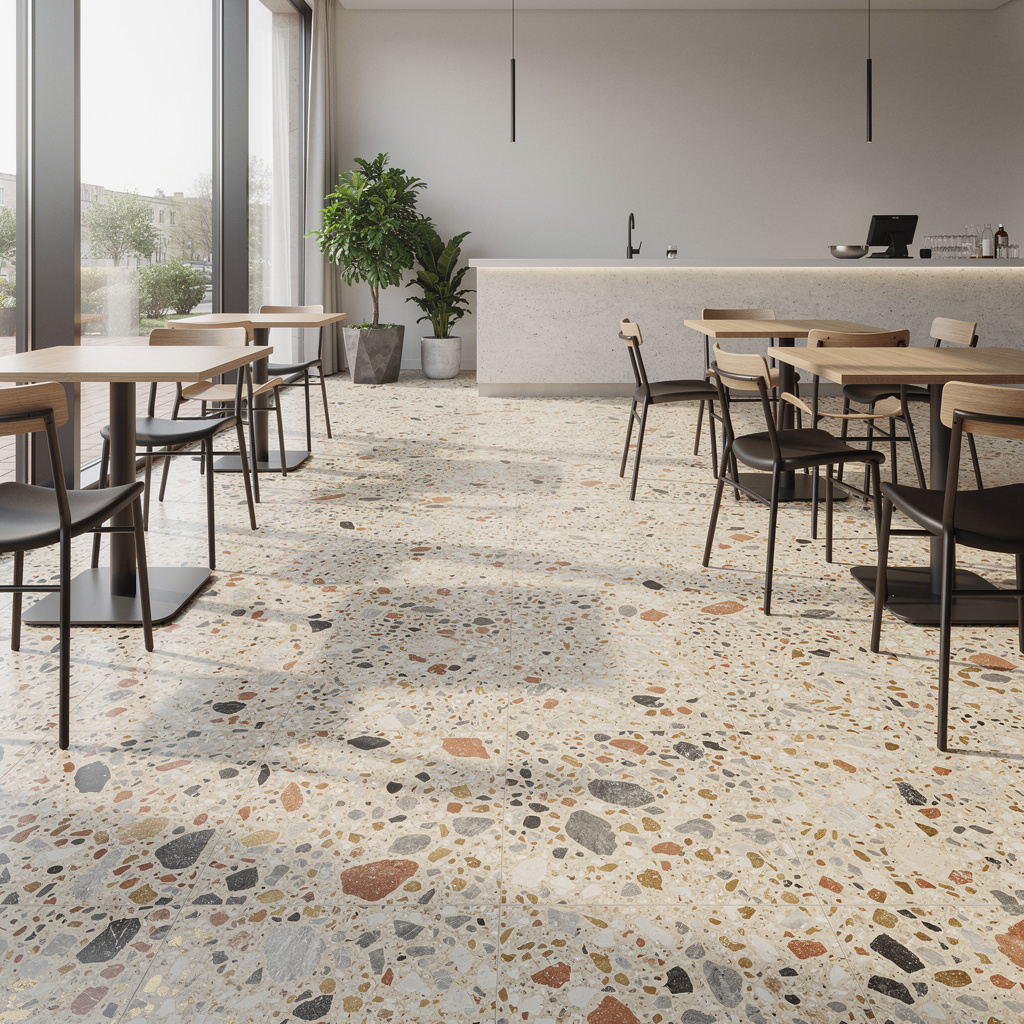 Large-chip terrazzo